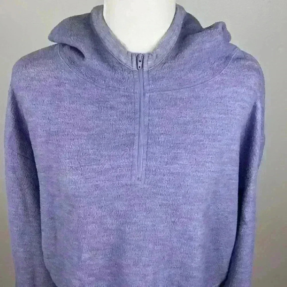 BP Light Purple Half Zip Hoodie Size Large - Picture 2 of 7